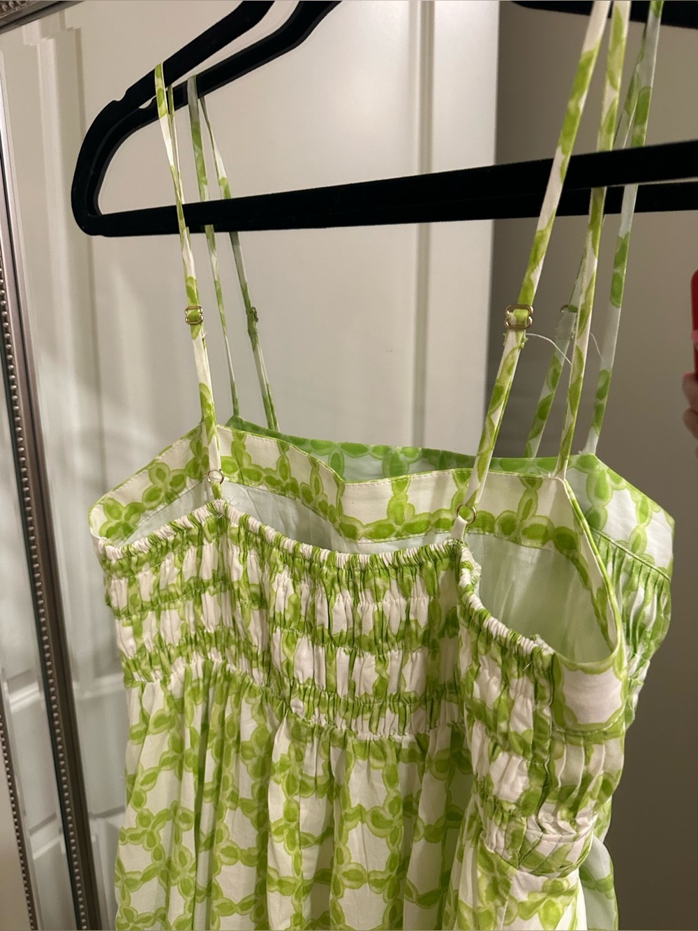 Studio Lime Green Gingham Maxi Dress - Picture 5 of 13